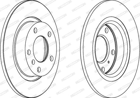 Ferodo DDF1651C - Disque de frein cwaw.fr