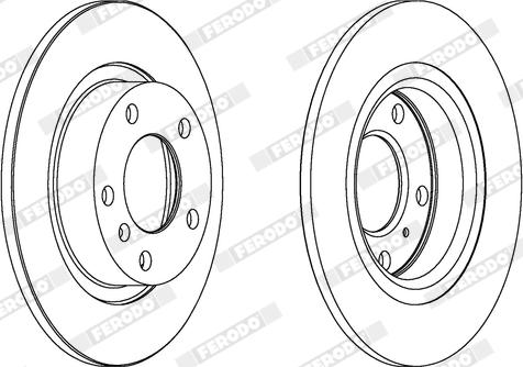 Ferodo DDF1651X - Disque de frein cwaw.fr