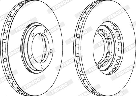 Ferodo DDF1658X - Disque de frein cwaw.fr