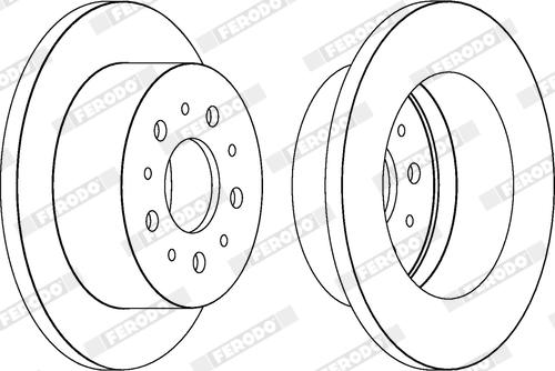 Ferodo DDF1653X - Disque de frein cwaw.fr