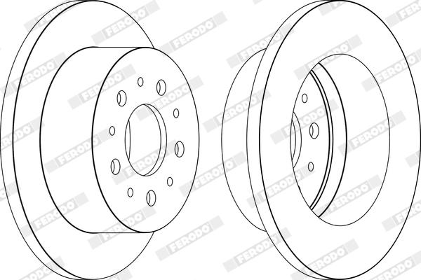 Ferodo DDF1653X - Disque de frein cwaw.fr