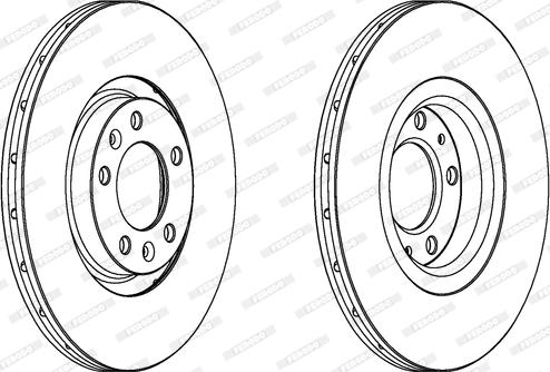 Ferodo DDF1652C - Disque de frein cwaw.fr