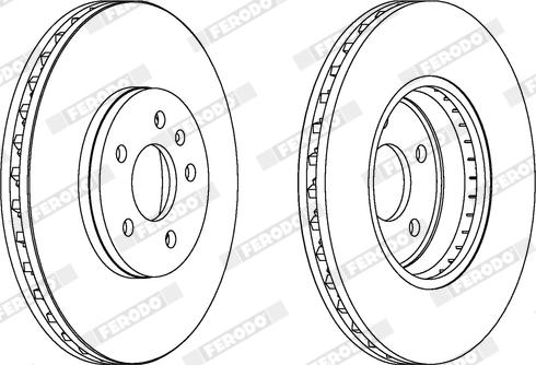 Ferodo DDF1664X - Disque de frein cwaw.fr