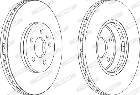 Ferodo DDF1664X - Disque de frein cwaw.fr