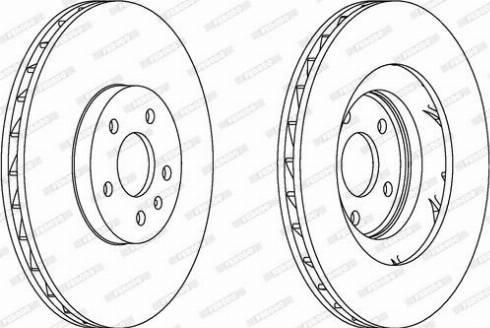 Ferodo DDF1665C - Disque de frein cwaw.fr