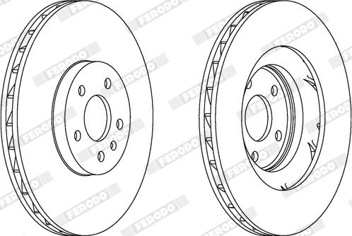 Ferodo DDF1665X - Disque de frein cwaw.fr