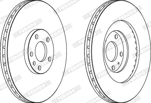 Ferodo DDF1661X - Disque de frein cwaw.fr