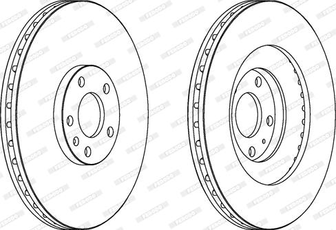 Ferodo DDF166-1 - Disque de frein cwaw.fr