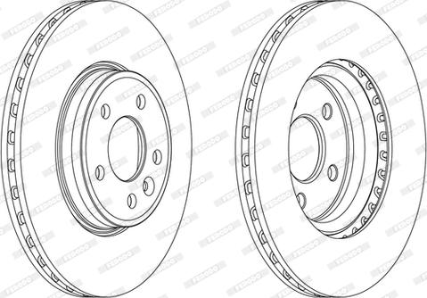 Ferodo DDF1663C-1-D - Disque de frein cwaw.fr