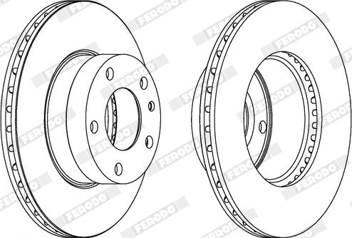 Ferodo DDF166X - Disque de frein cwaw.fr