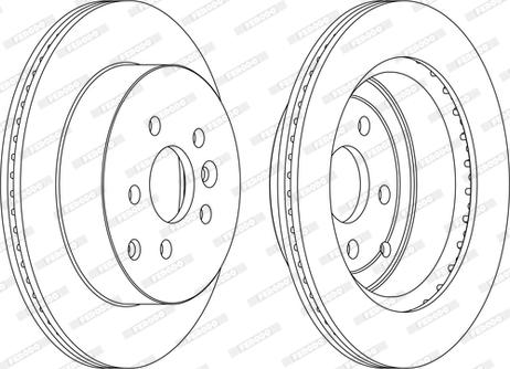 Ferodo DDF1609C-D - Disque de frein cwaw.fr