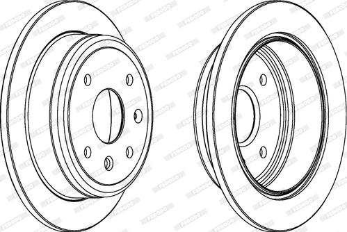 Ferodo DDF1606C - Disque de frein cwaw.fr