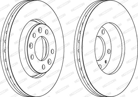 Ferodo DDF1601C - Disque de frein cwaw.fr