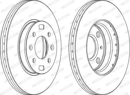 Ferodo DDF1603C-D - Disque de frein cwaw.fr