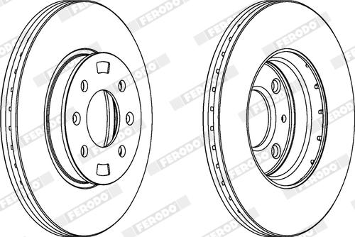 Ferodo DDF1603X - Disque de frein cwaw.fr