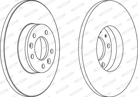 Ferodo DDF1602C - Disque de frein cwaw.fr