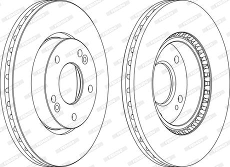 Ferodo DDF1619P-D - Disque de frein cwaw.fr