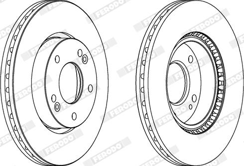 Ferodo DDF1619X - Disque de frein cwaw.fr