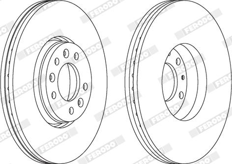 Ferodo DDF1615X - Disque de frein cwaw.fr