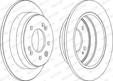 Ferodo DDF1618P-D - Disque de frein cwaw.fr