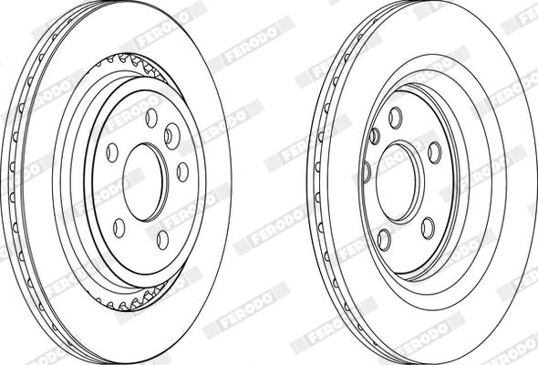 Ferodo DDF1681X - Disque de frein cwaw.fr