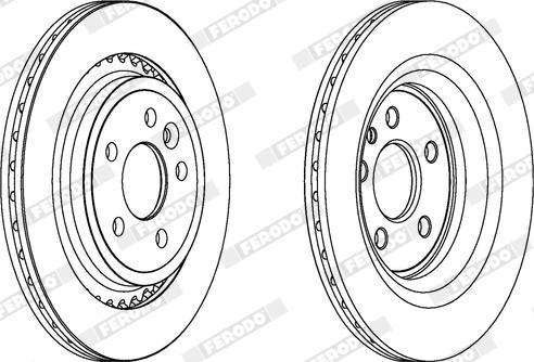 Ferodo DDF1681X - Disque de frein cwaw.fr