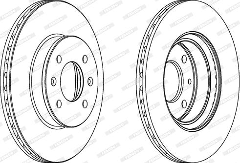 Ferodo DDF1636C - Disque de frein cwaw.fr