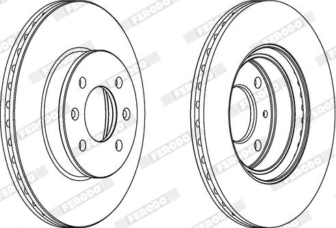 Ferodo DDF1636X - Disque de frein cwaw.fr