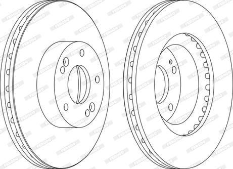 Ferodo DDF1630C-D - Disque de frein cwaw.fr