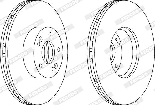 Ferodo DDF1631X - Disque de frein cwaw.fr