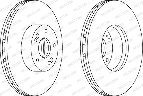 Ferodo DDF163-1 - Disque de frein cwaw.fr