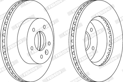 Ferodo DDF1625X - Disque de frein cwaw.fr