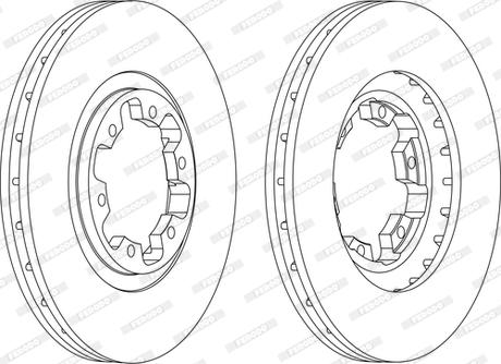 Ferodo DDF1626C - Disque de frein cwaw.fr