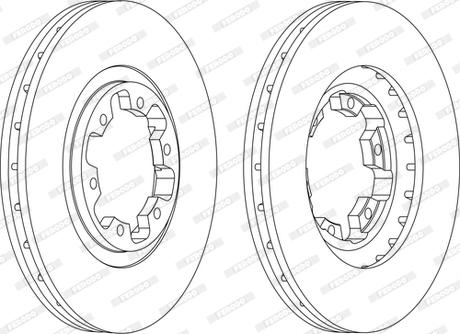 Ferodo DDF1626P-1-D - Disque de frein cwaw.fr