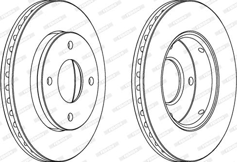 Ferodo DDF1621C - Disque de frein cwaw.fr