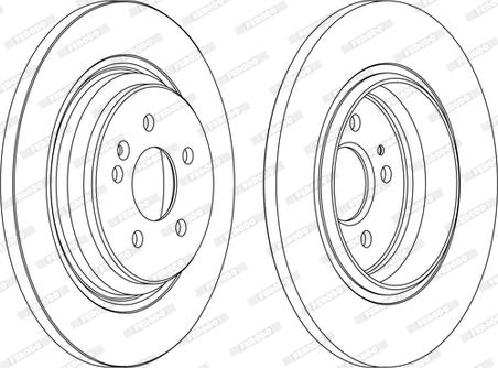 Ferodo DDF1099C - Disque de frein cwaw.fr