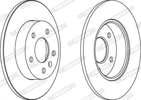 Ferodo DDF1044X - Disque de frein cwaw.fr