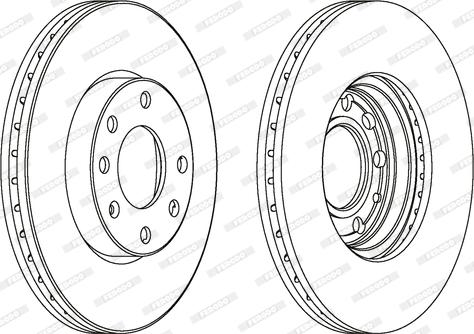 Ferodo DDF104-1 - Disque de frein cwaw.fr