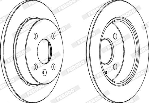 Ferodo DDF1043X - Disque de frein cwaw.fr