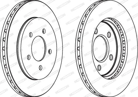 Ferodo DDF1058C - Disque de frein cwaw.fr