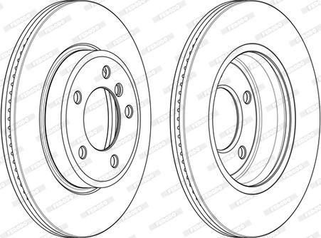 Ferodo DDF1066C-1-D - Disque de frein cwaw.fr