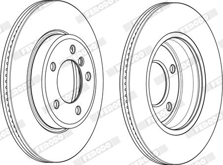 Ferodo DDF1066X - Disque de frein cwaw.fr