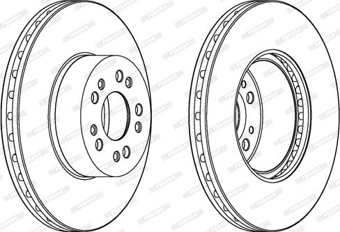 Ferodo DDF106-1 - Disque de frein cwaw.fr