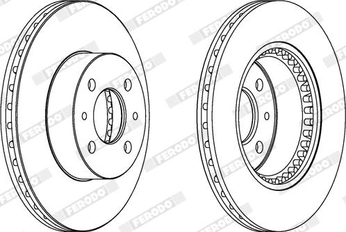 Ferodo DDF1006X - Disque de frein cwaw.fr