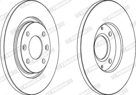 Ferodo DDF1000X - Disque de frein cwaw.fr