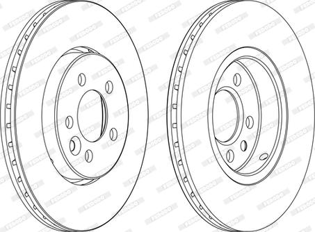 Ferodo DDF1080C-D - Disque de frein cwaw.fr