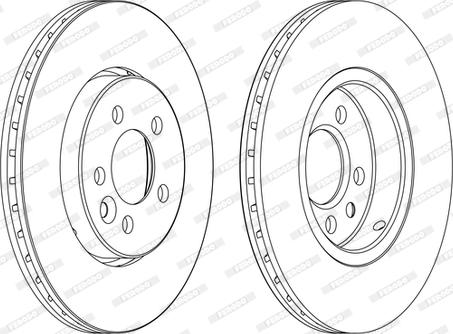 Ferodo DDF1080C - Disque de frein cwaw.fr