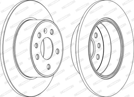 Ferodo DDF1083C - Disque de frein cwaw.fr