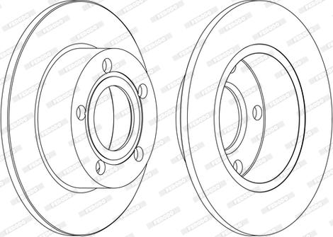 Ferodo DDF1033C - Disque de frein cwaw.fr