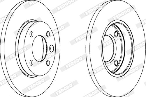 Ferodo DDF103X - Disque de frein cwaw.fr